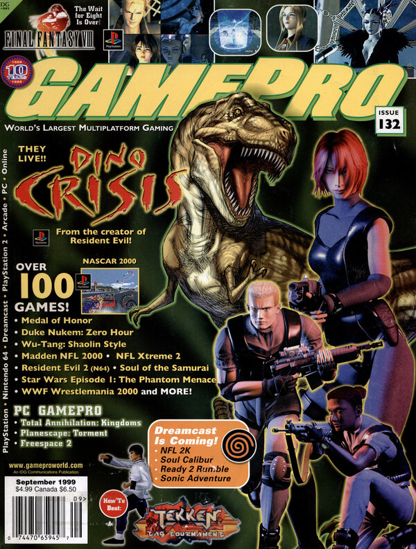 GamePro 132 (Sep 1999) Dino Crisis cover
